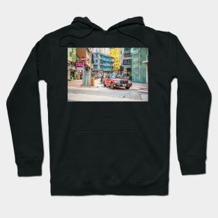 Hong Kong Taxi - Travel Art - Urban City Hoodie